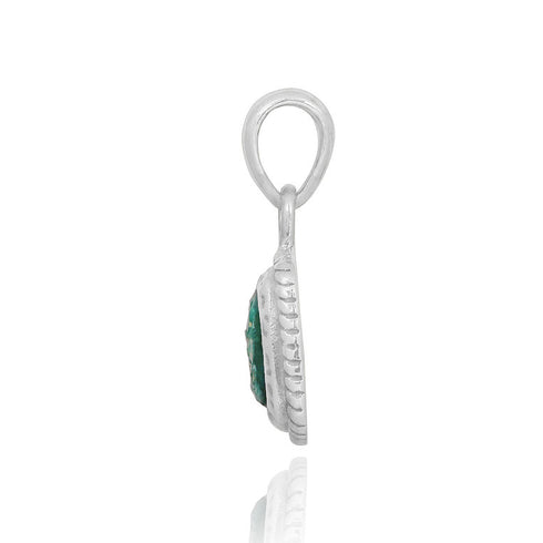 Classic Square Roman Glass Pendant
